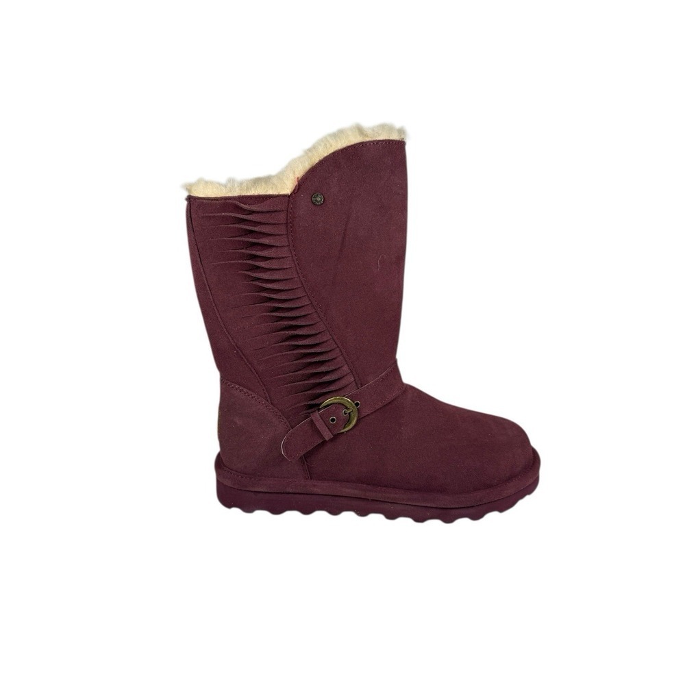 BEARPAW‎ Journee Suede Women's Boots-Wine-Size 7 No Box